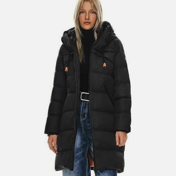 Orolay Jackets & Blazers - Orolay Women's Long Thickened Down Jacket Puffer Coat Hooded Black XL Y2K